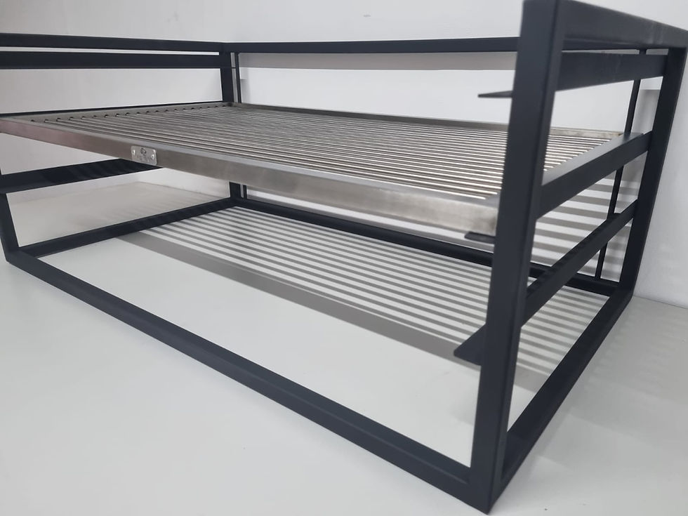 Thumbnail: Mild steel slider with premium stainless steel braai grid