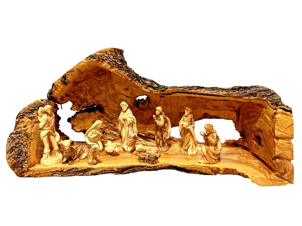 Olive Wood Nativity Scene