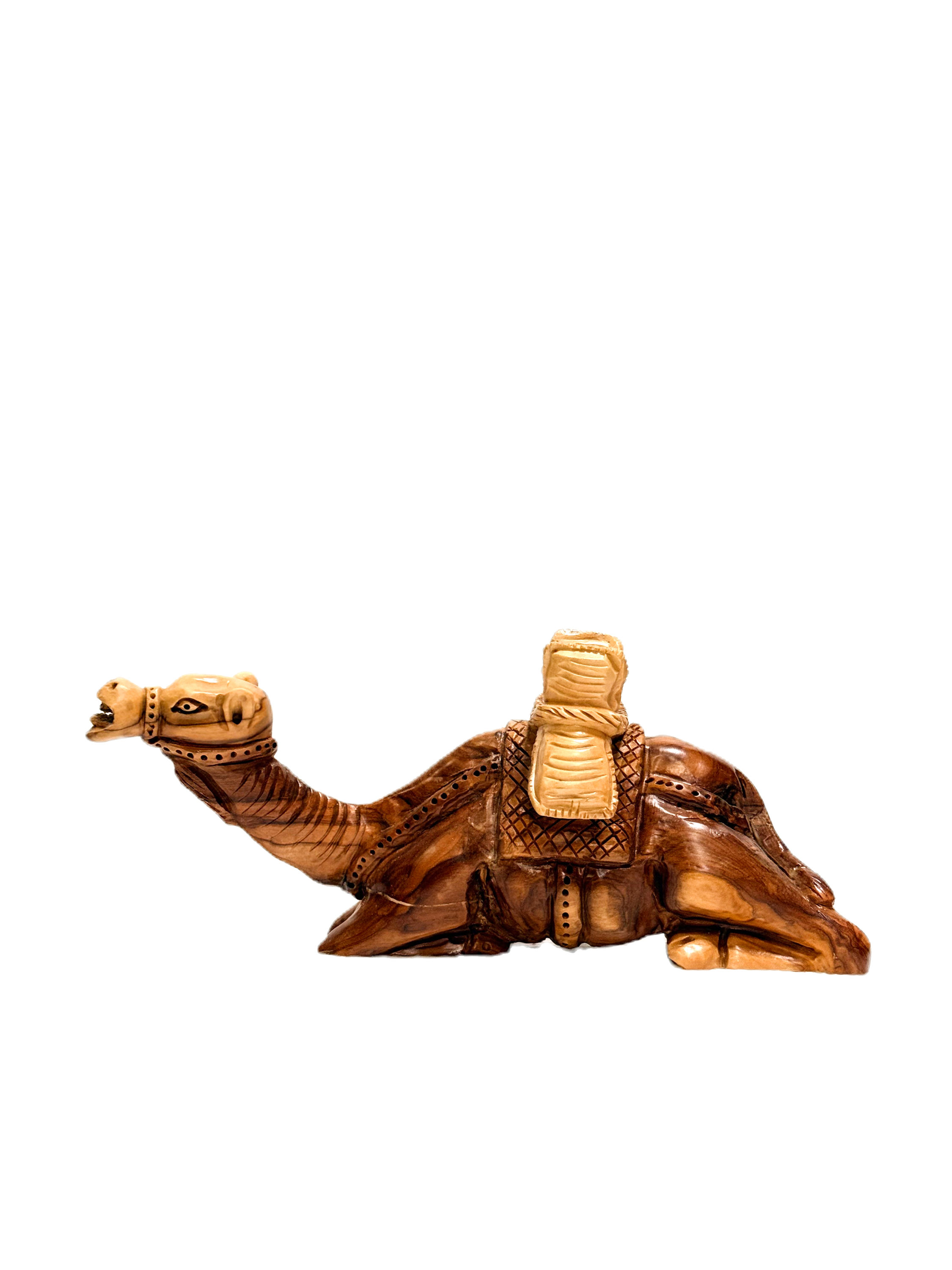 Olive Wood Camel Statue