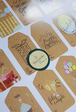 Etiquetas para regalos