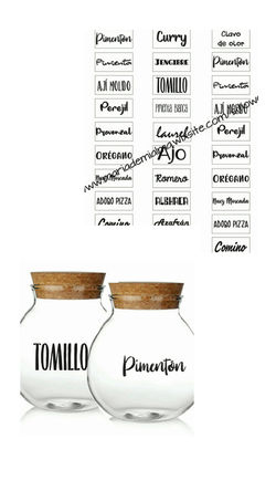 Vinilos para condimentos