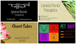 Tarjeta personales tematicas