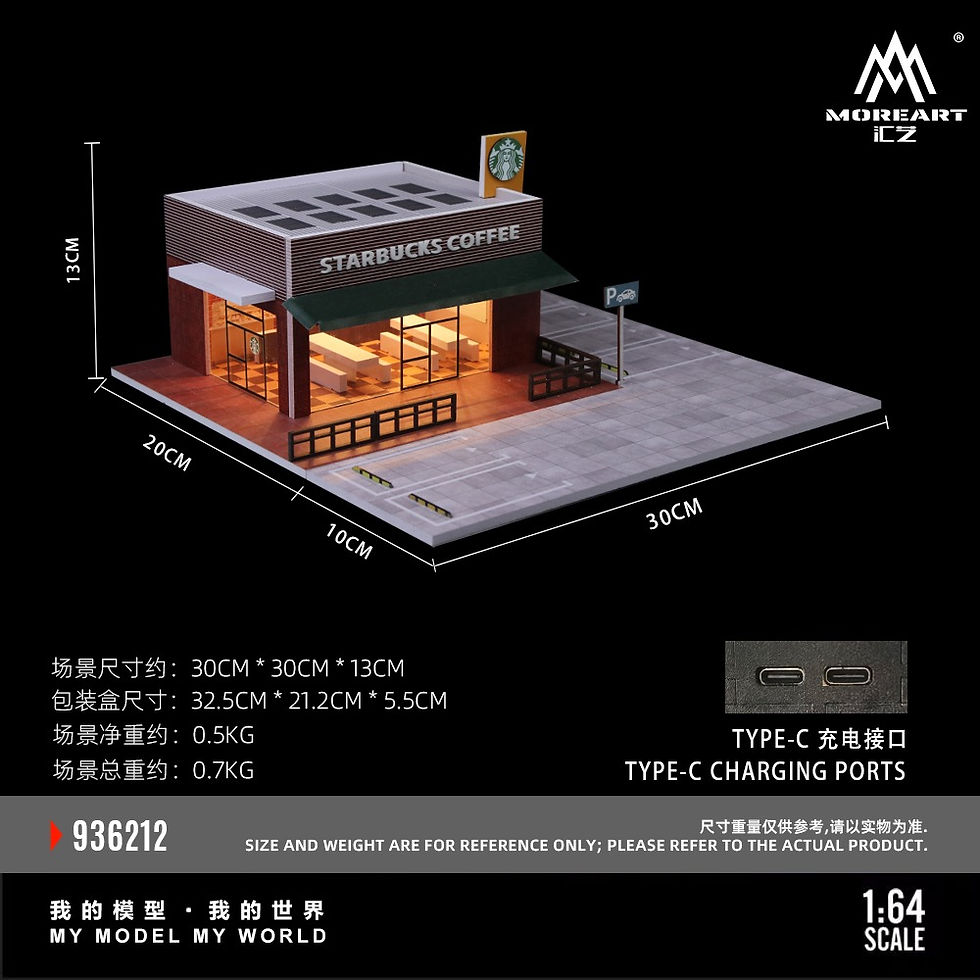 Thumbnail: Pre Order - MoreArt Starbucks Store Miniature Scene Model