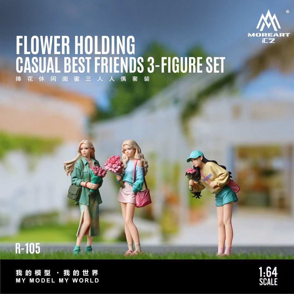 Pre Order - MoreArt Handing Flower Casual Best Friends Trio Set