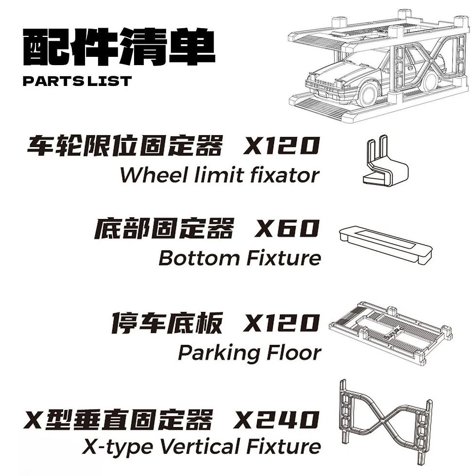 Thumbnail: Pre Order - Rotary Platform Parking Building with Lighting