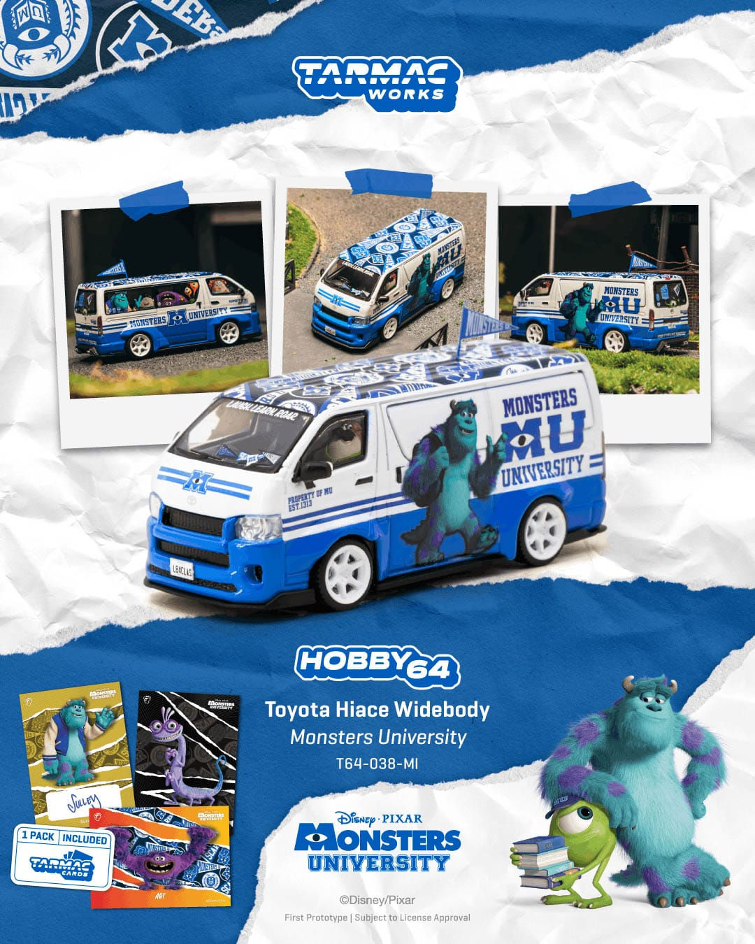 Pre Order - TW Toyota Hiace Widebody Monsters University