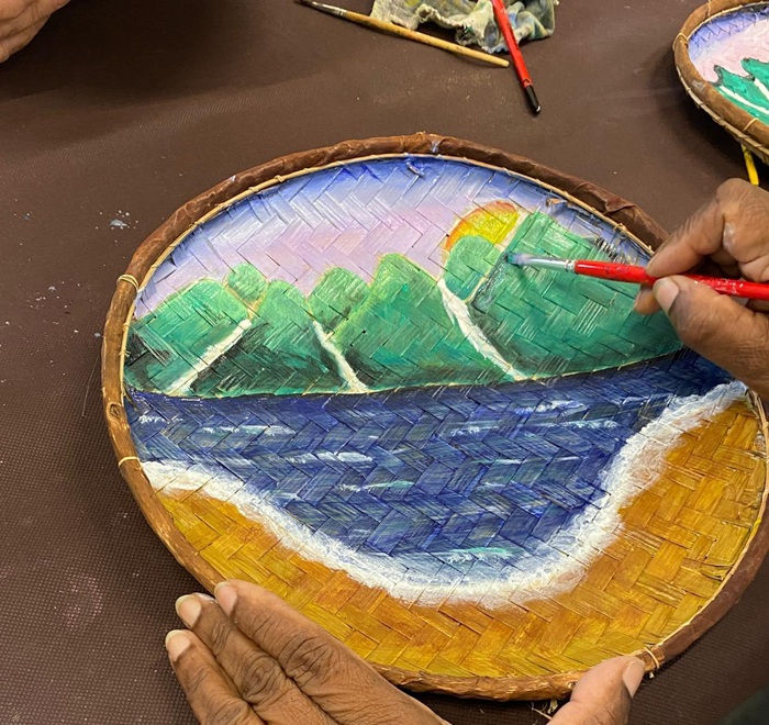 Peinture sur vanne.