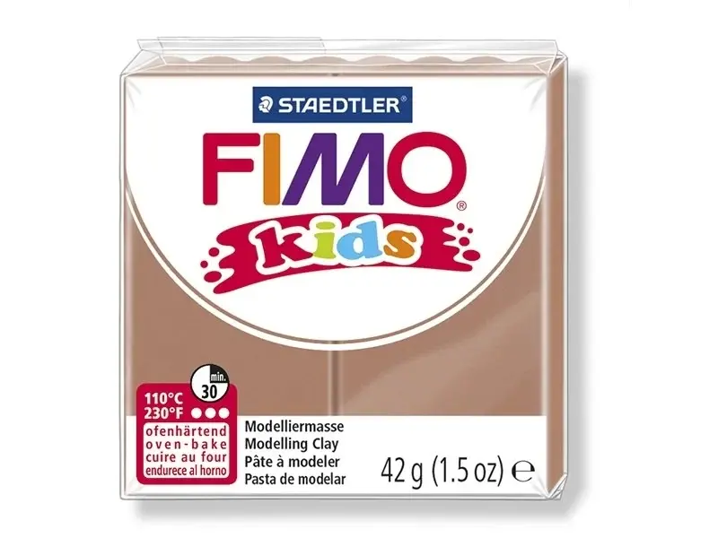 Pâte Fimo Kids marron 42g: argile à modeler