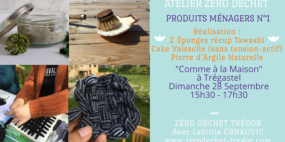 Cake Vaisselle, Pierre d'Argile et 2 éponges Récup Tawashi