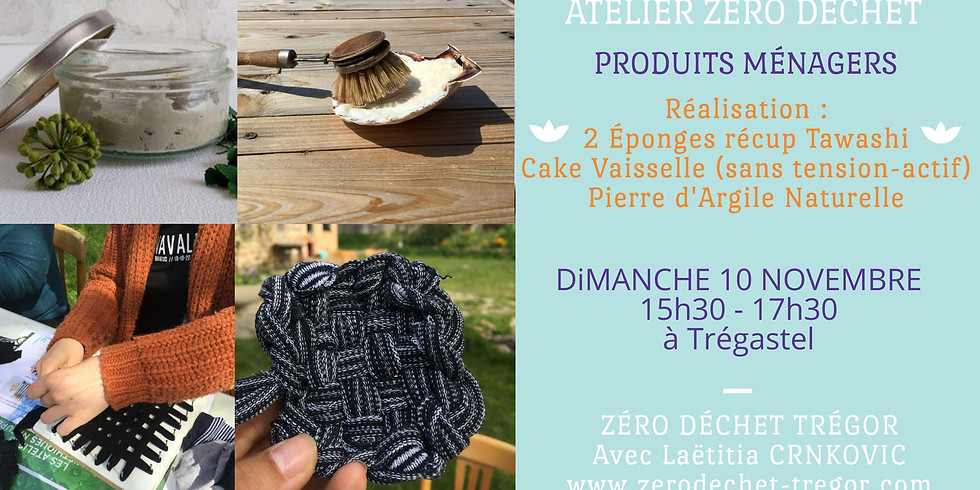 Cake Vaisselle, Pierre d'Argile et 2 éponges Récup Tawashi