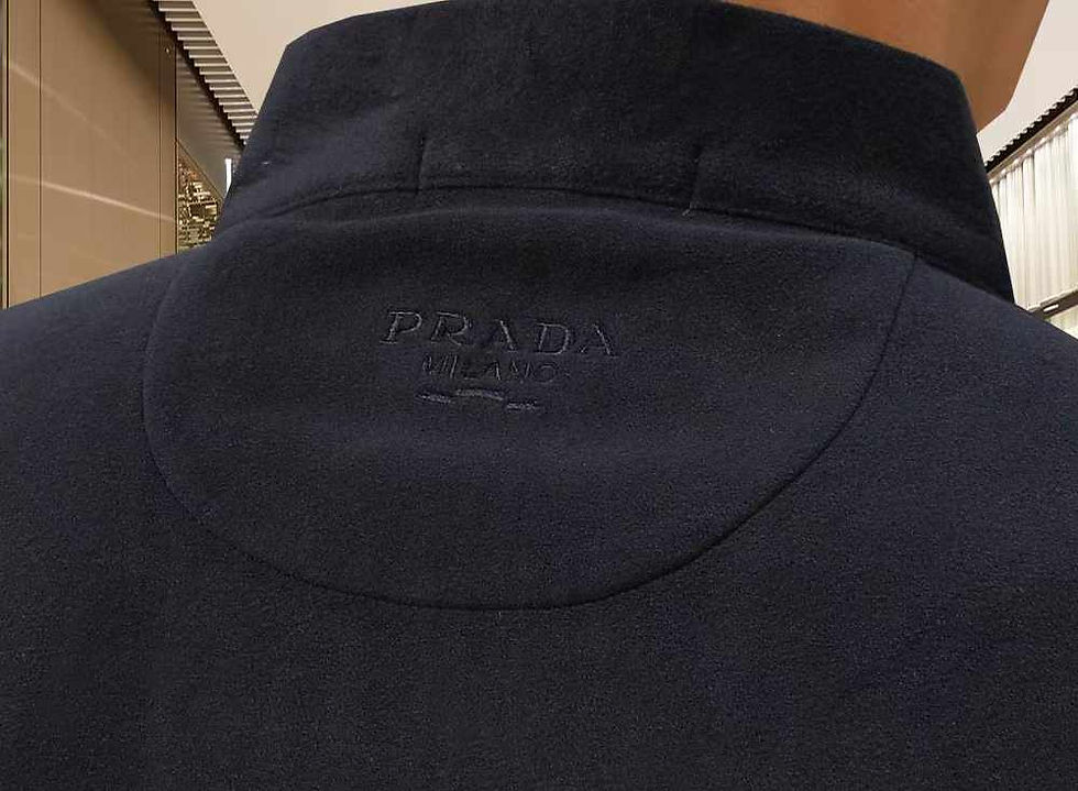 Thumbnail: Men's Prada Half Zip Full Sleeves Tshirts