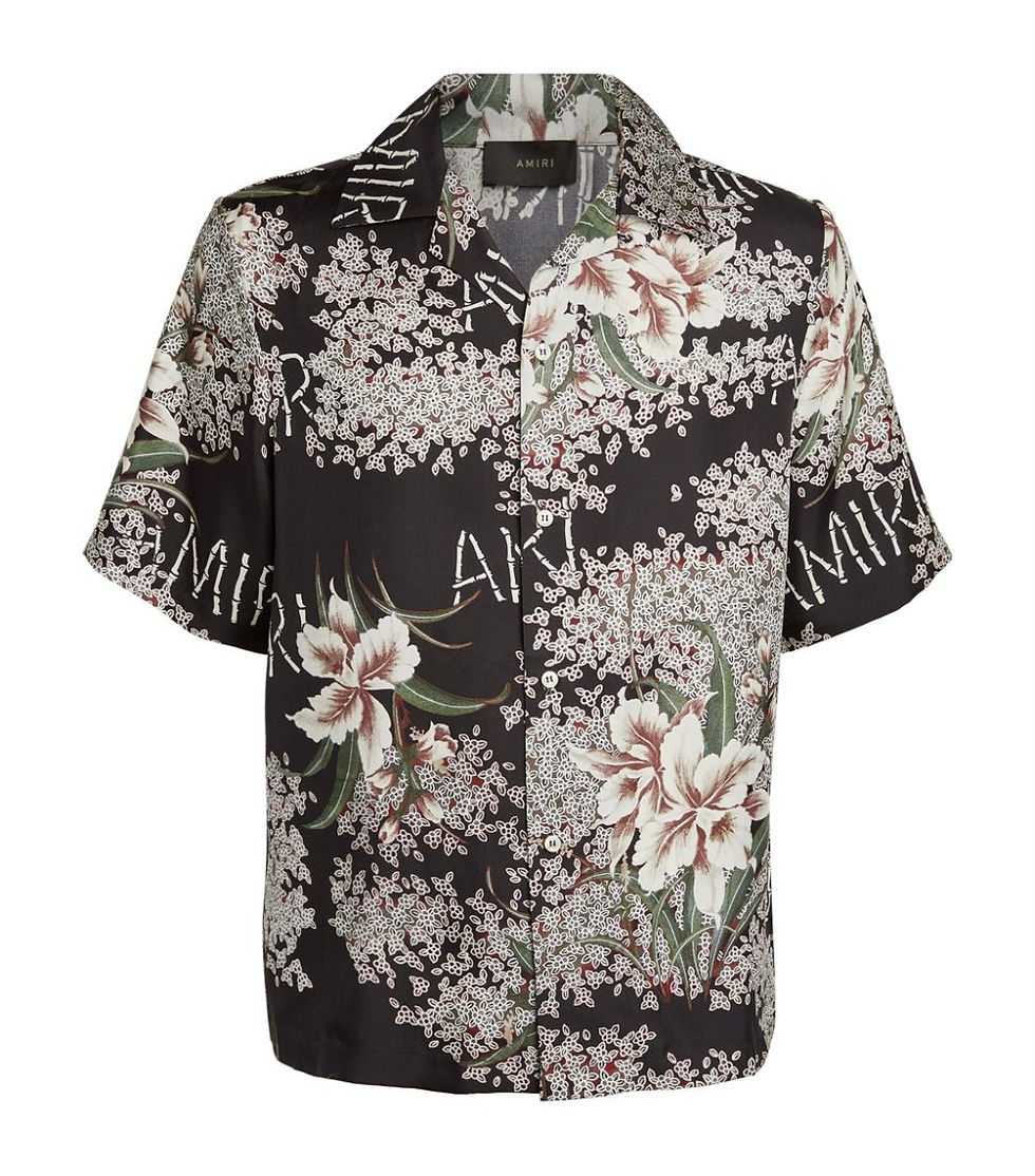 Men’s Amiri Half Sleeves Abstract Printed Casual Shirt