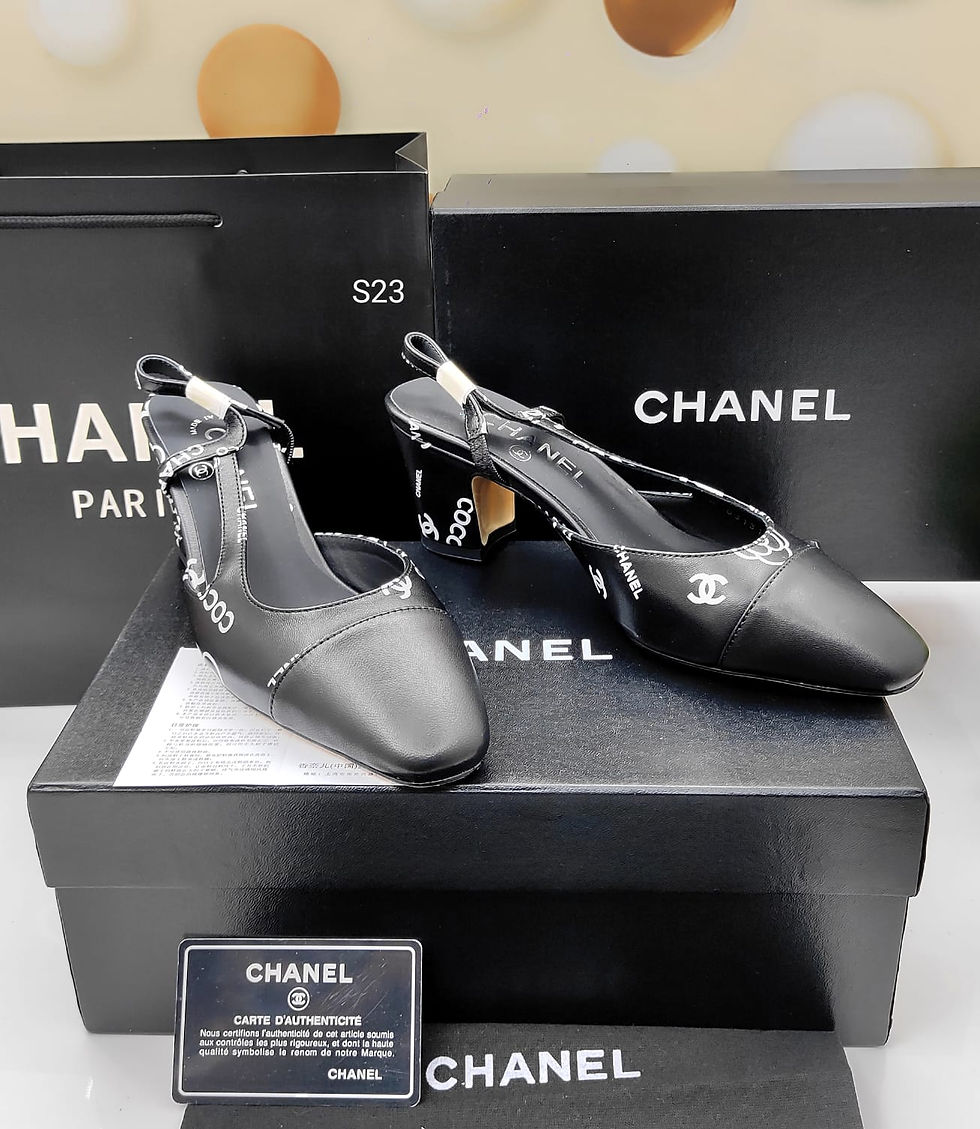 Women’s Chanel Partywear Leather Block heels