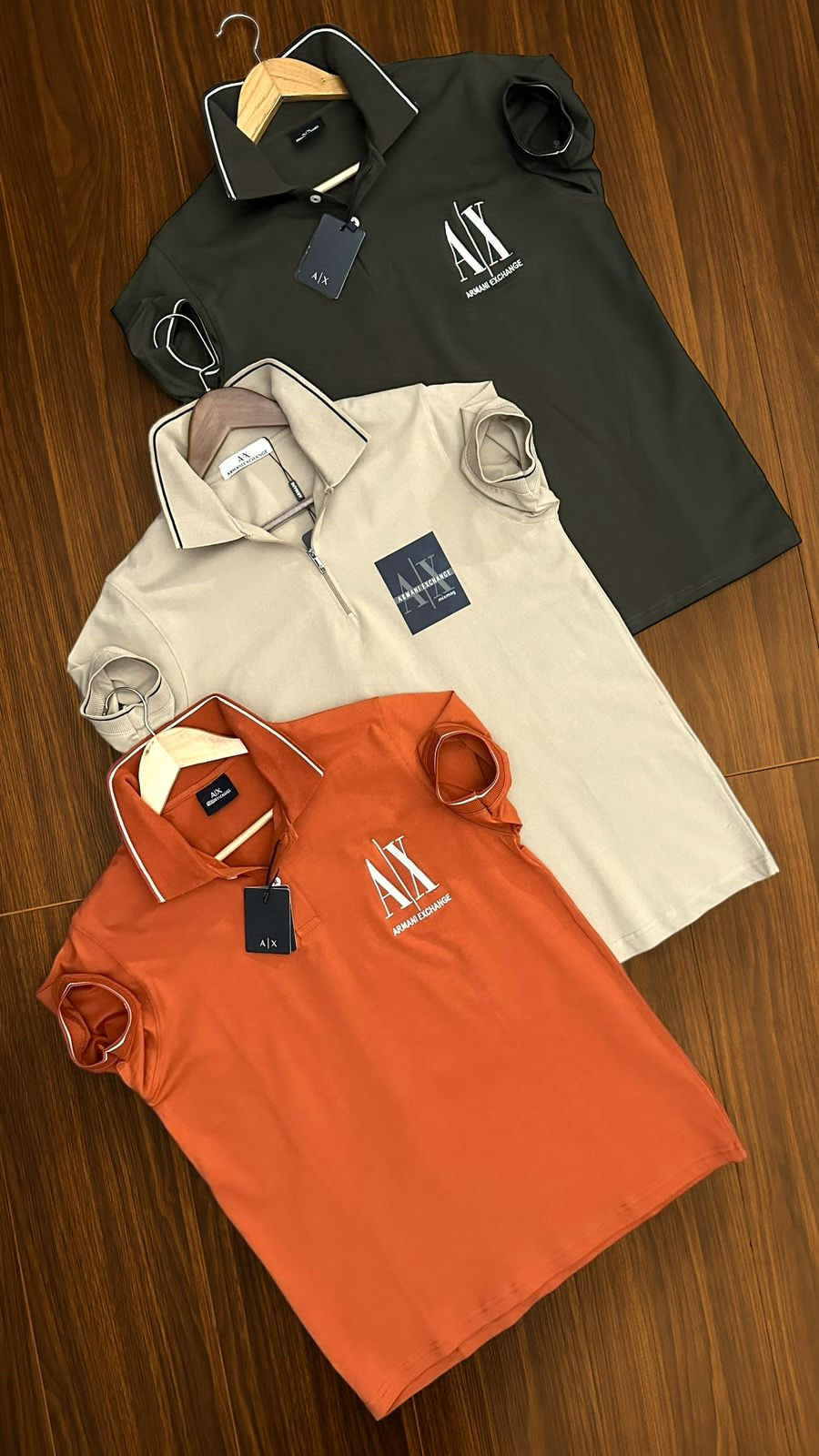 Men’s Premium AX Jacquard Collar Polo T-shirts