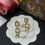 Thumbnail: Women's CD Initials Block Earrings