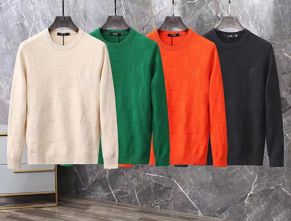 Men’s Premium LV Winter Pullover | Authentic Luxury Plus size sweater