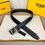 Thumbnail: Unisex FF Brown Leather Reversible Belt