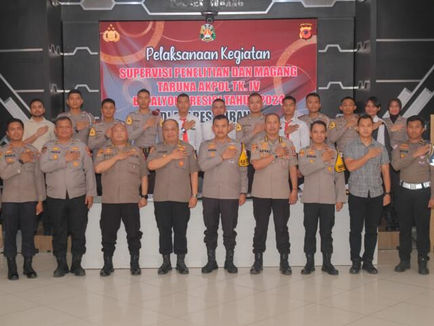 Kapolres Subang Sambut Tim Akpol Supervisi Taruna Taruni di Polres Subang