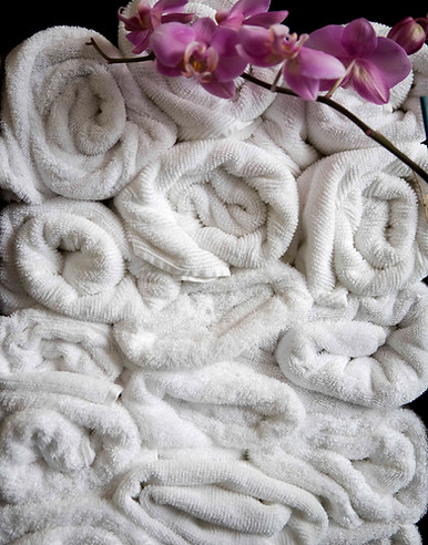 Spa Towels with Flower