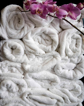 Spa Towels with Flower 