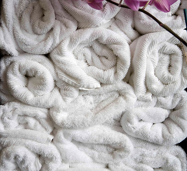 Spa Towels with Flower