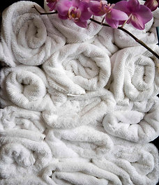 Hot towel foot treatment