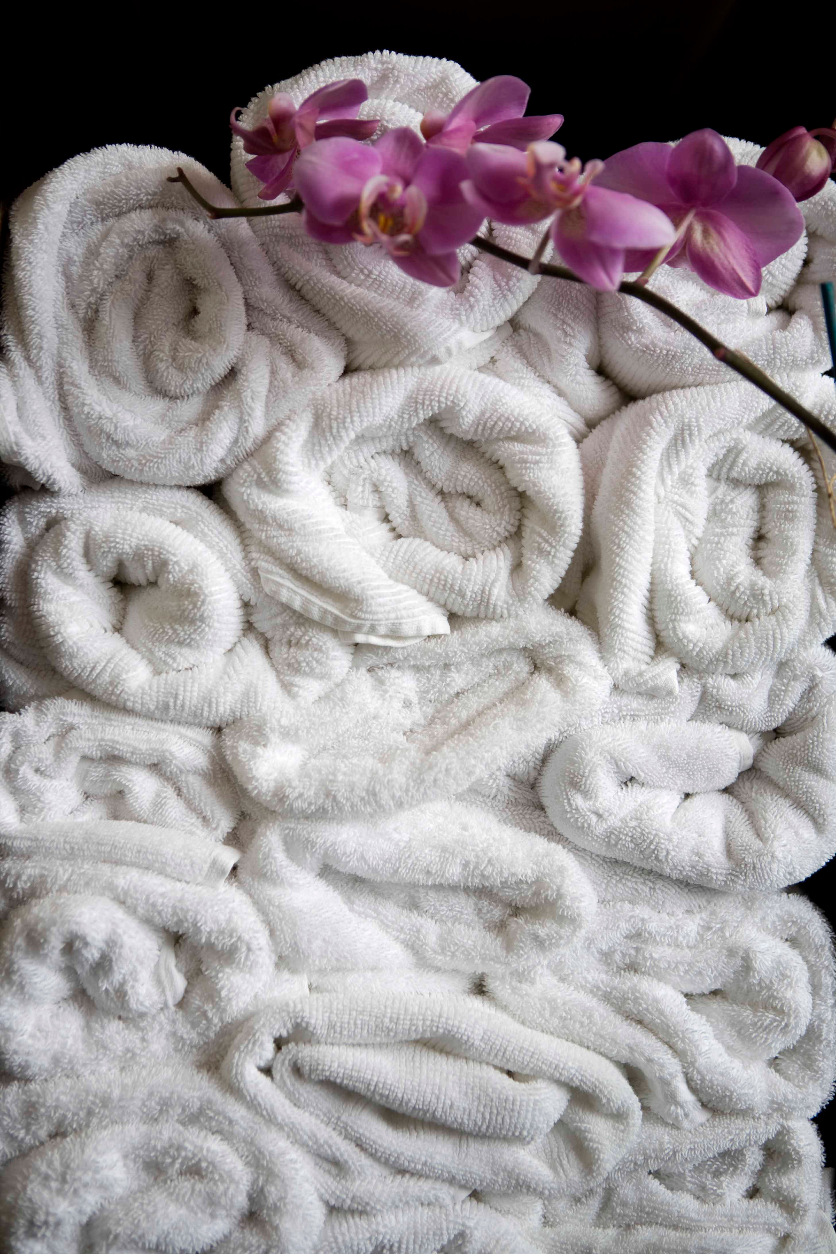 Hot towel foot treatment