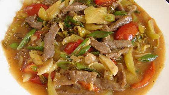 一品嫩牛肉 Tender Beef in Pickled Mustard Broth