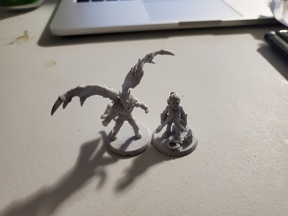 Models of my Dungeons and Dragons characters.
