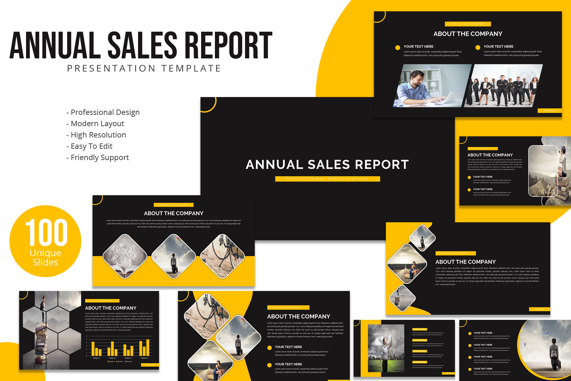 Annual Sales Report Keynote Template