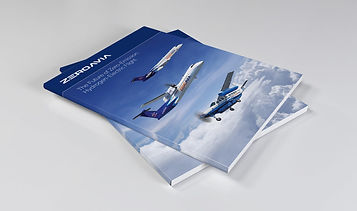 Two ZeroAvia A4 brochures