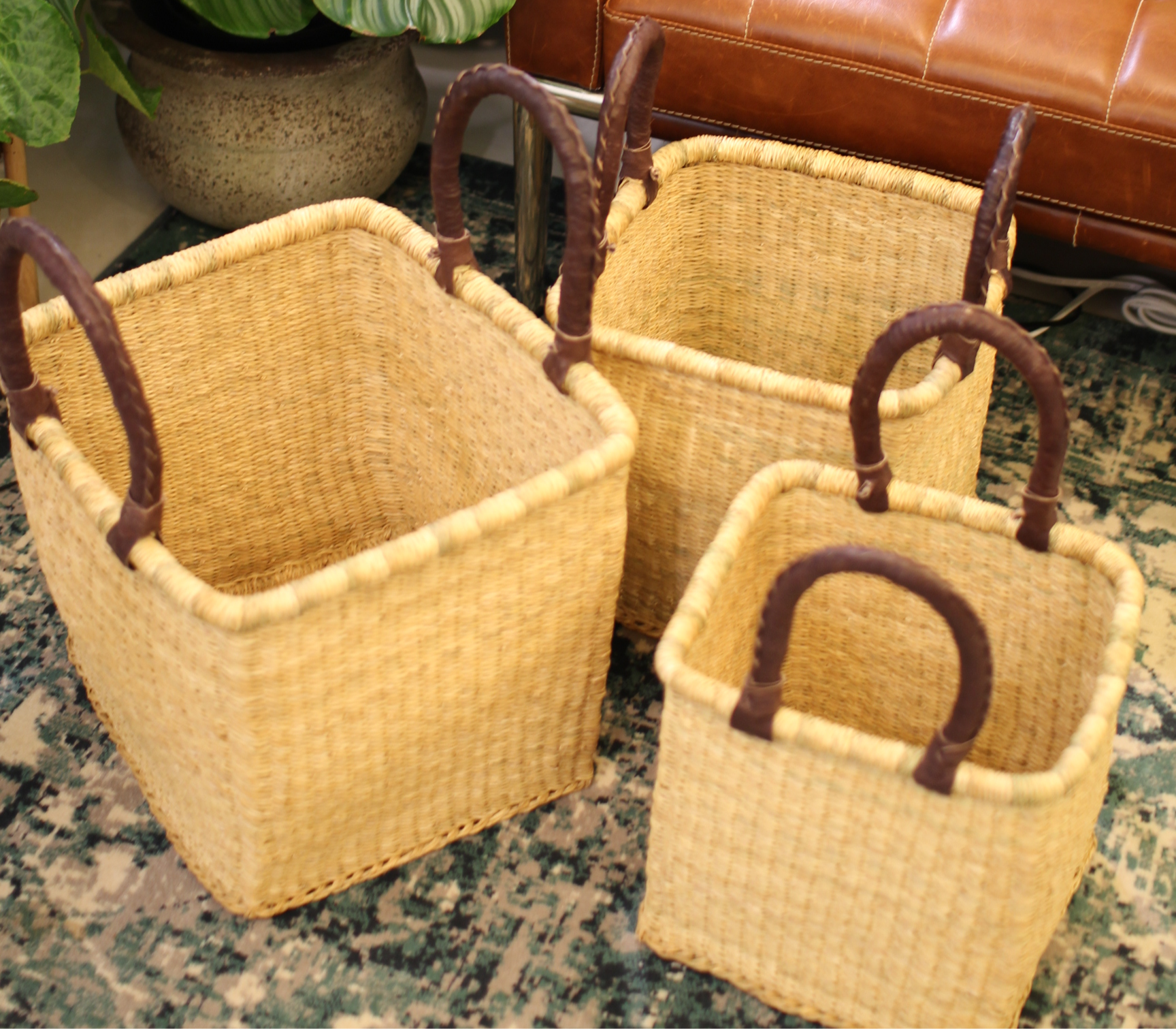 迦納方形收納籃(三個一組)