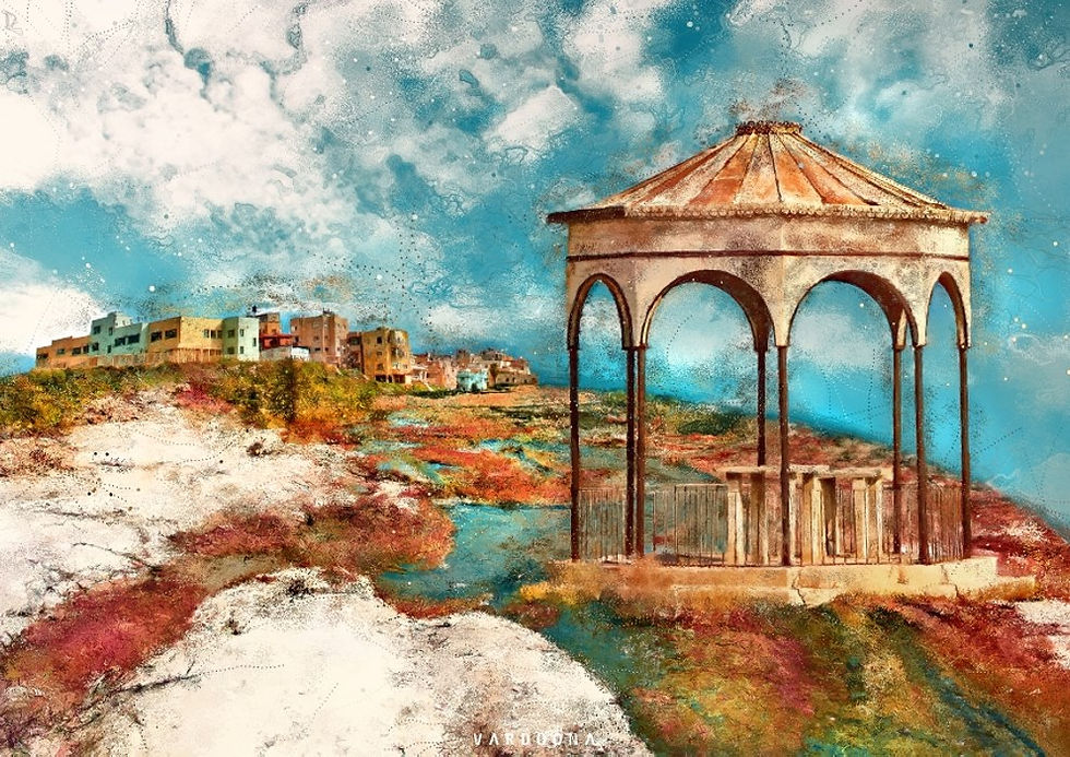 סוכה ציורית בנוף כפרי, ארבע עונות