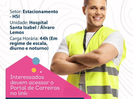 Santa Casa abre vaga para Manobrista; inscrições vão até fevereiro