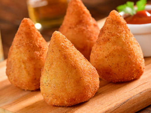 Massa de coxinha com caldo Penina