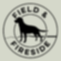 round field and fireside logo with dog in centre