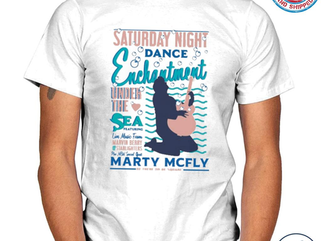 Michael j fox saturday night dance enchantment under the sea featuring live music shirt