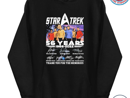 Star trek 56 years 1966 2022 thank you for the memories shirt