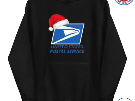 Santa united states postal service Christmas sweater