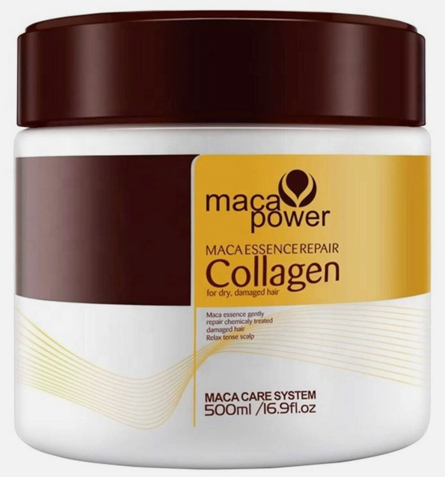 Maca Power  Hair Mask Treatment Deep Repair Dry Hair  500ml / 16.9 fl oz