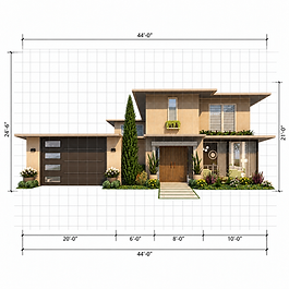 This Stunning Contemporary home in The Sims FreePlay, features 3 bedrooms and 3½ bathrooms, with warm finishes, modern architecture, and inviting living spaces.
