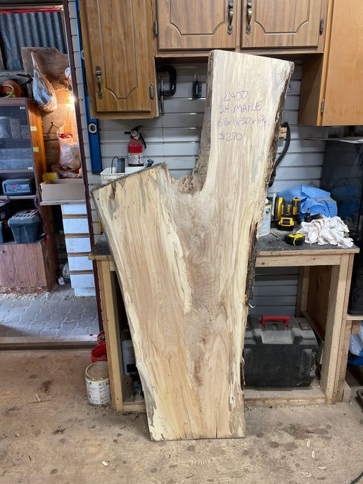 Spalted Maple Crotch Slab