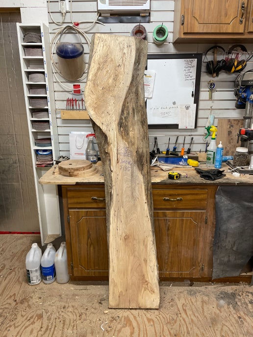 Wormy Spalted Maple Slab