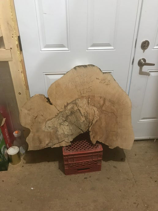 Spalted Maple Half Cookie