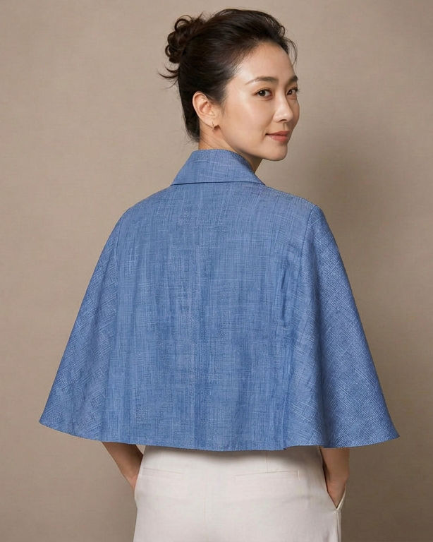 Thumbnail: 岚 LAN TENCEL® Denim Cape