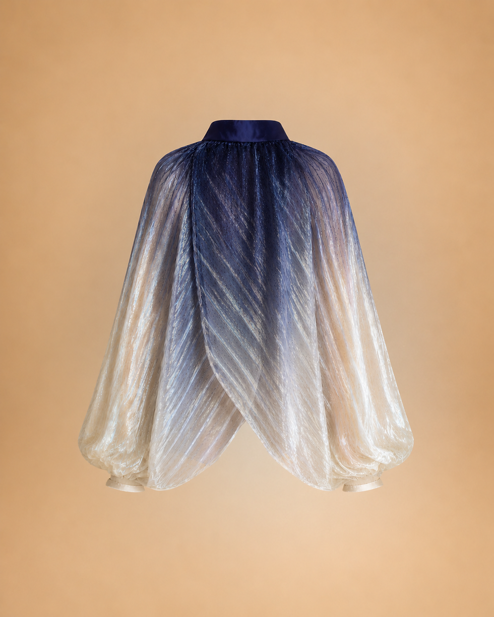 Thumbnail: 羽 YU Gradient Sheer Cape