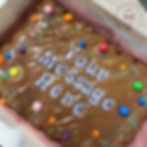 Personalised  brownie slab