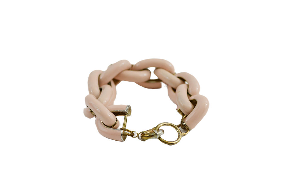 Thumbnail: J. Crew pink chain bracelet #220-22