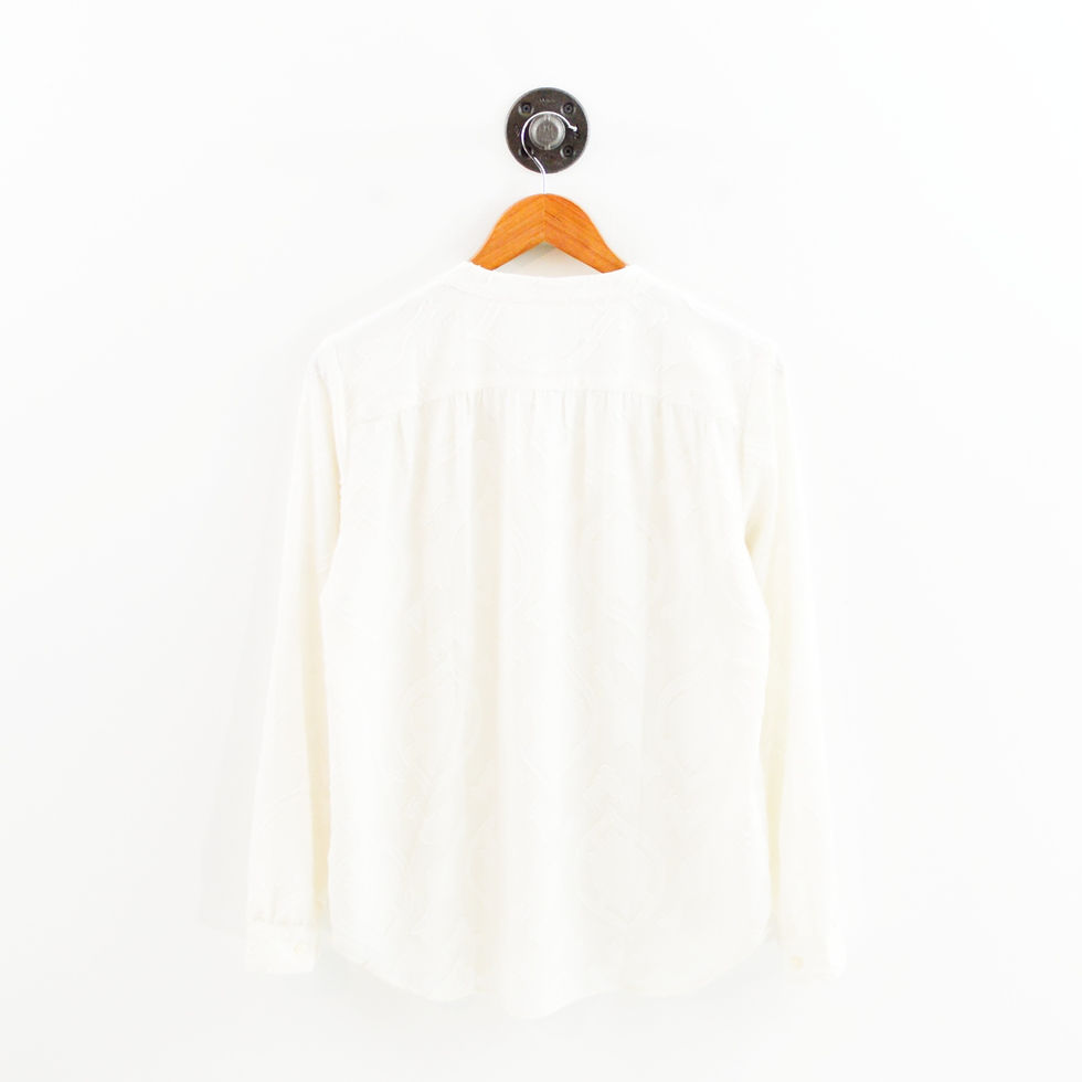Thumbnail: LOFT Sheer Patterned Blouse #105-18