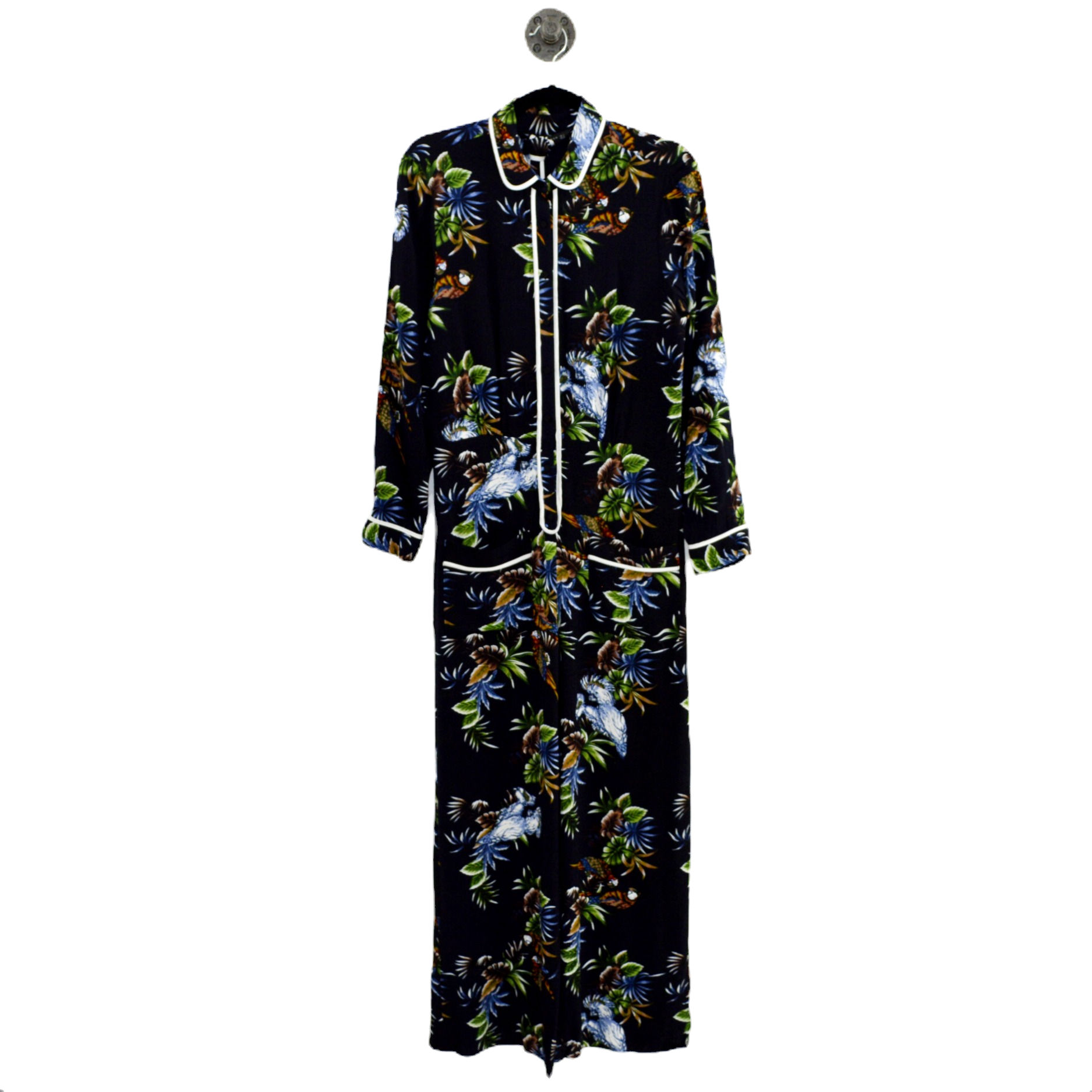 Zara Tropical Print Jumpsuit #185-1259